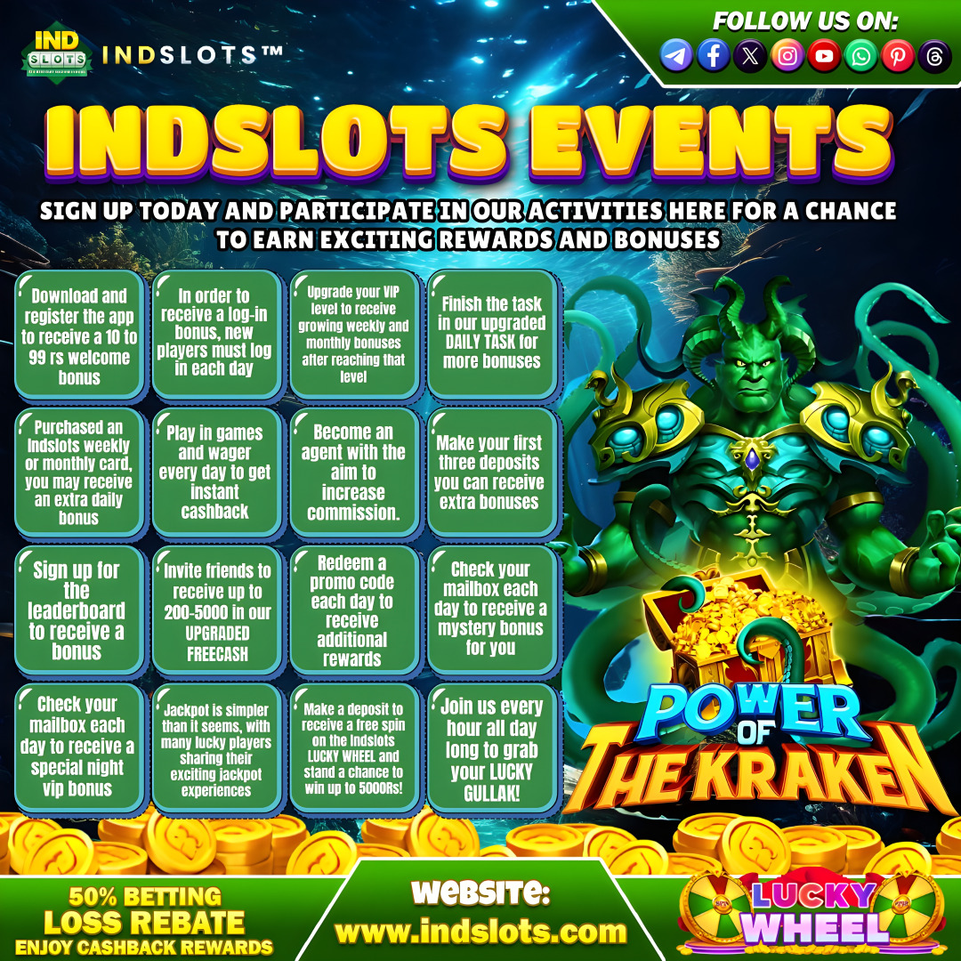 INDSLOTS LIST power of kraken